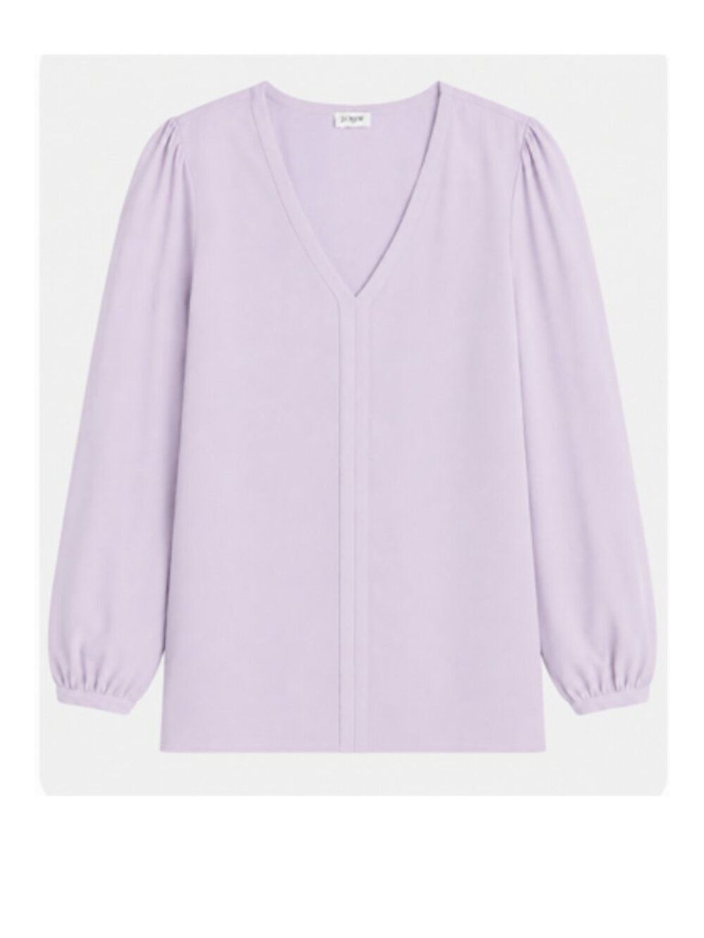 J Crew Factory‎ Printed V-neck Top - Lilac - Size M - NWT